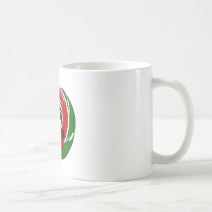 Zeitgenössisches Design Edgy Kenyan Flag Muster Ar Kaffeetasse