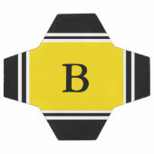 Zeitgenössisches Design schwarz/gelb Fußball (Flach)
