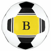 Zeitgenössisches Design schwarz/gelb Fußball (Vorderseite)