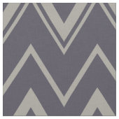 Zeitgenössisches dunkelgraues Zickzack Muster Stoff (Nahaufnahme)