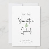 Zeitgenössisches Einfaches Foto Hochzeitsszenario  Save The Date (Vorderseite)