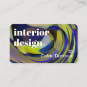 Zeitgenössisches eklektisches Chic zeitloses Kunst Visitenkarte (Vorderseite)