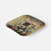 Zeitgenössisches erwachsenes Halloween-Party Pappteller (Gewinkelt)