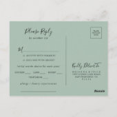 Zeitgenössisches Eukalyptus Menü Auswahl UAWG Post Postkarte (Rückseite)