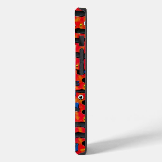 Zeitgenössisches Fischaugen Abstrakt Case-Mate iPhone Hülle (Rückseite / Links)