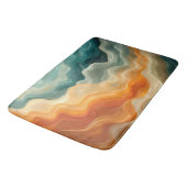 Zeitgenössisches Fließverhalten Abstrakt Badematte (Schrägansicht)