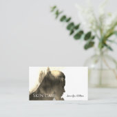 Zeitgenössisches Foto, das Waldschönheitsmädchen m Visitenkarte (Stehend Vorderseite)