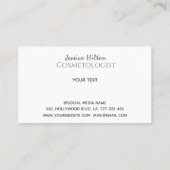 Zeitgenössisches Foto, das Waldschönheitsmädchen m Visitenkarte (Rückseite)