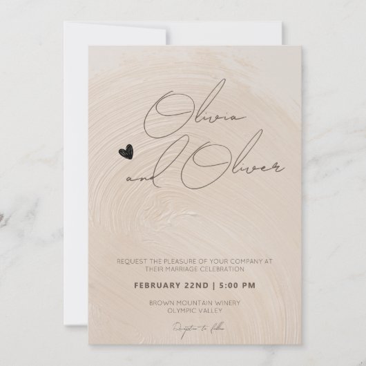 Zeitgenössisches Foto QR Einladung (Vorderseite)