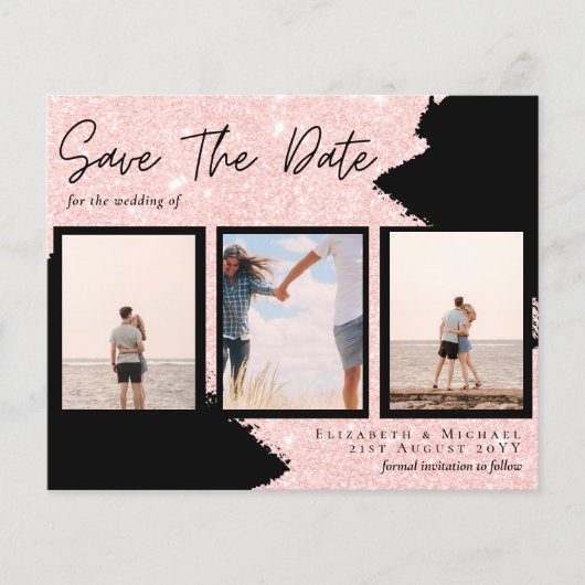 Zeitgenössisches Foto Rette Daten-Verlobung (Vorderseite)