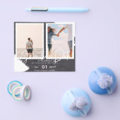 Zeitgenössisches Foto Rette Daten-Verlobung Flyer (Einzeln)