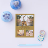 Zeitgenössisches Foto Rette Daten-Verlobung Flyer (Einzeln)