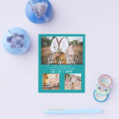 Zeitgenössisches Foto Rette Daten-Verlobung Flyer (Einzeln)