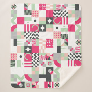 Zeitgenössisches geometrisches Mosaikmuster mit na Sherpadecke