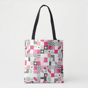 Zeitgenössisches geometrisches Mosaikmuster mit na Tasche