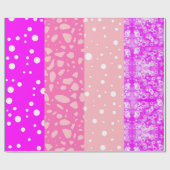 Zeitgenössisches Geschenkpapier mit floralfarbenem (Flach)