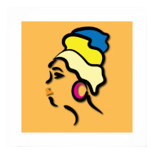 Zeitgenössisches gläsernes minimales afrikanisches