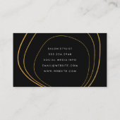 Zeitgenössisches goldenes Zirkularmuster Visitenkarte (Rückseite)