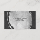 Zeitgenössisches graues Aquarellbild Visitenkarte (Rückseite)