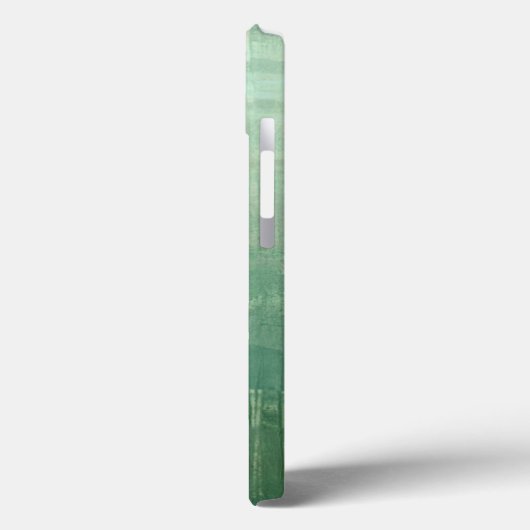 Zeitgenössisches grünes Aquarell Case-Mate iPhone Hülle (Rückseite / Links)