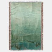 Zeitgenössisches grünes Aquarell Decke (Vorderseite Vertikal)