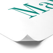 Zeitgenössisches Hochzeitplakat Poster (Ecke)