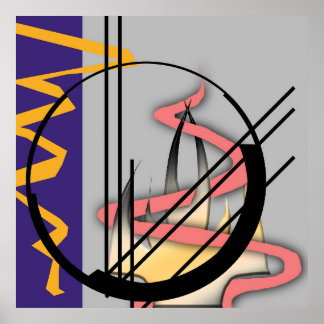 Zeitgenössisches Impact Poster