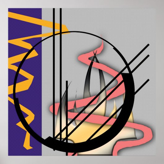 Zeitgenössisches Impact Poster (Vorne)