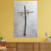 Zeitgenössisches Keltenkreuz Leinwanddruck (Insitu (Wohnzimmer))