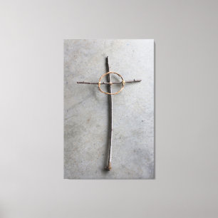 Zeitgenössisches Keltenkreuz Leinwanddruck