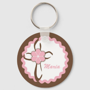 Zeitgenössisches Kreuz Schlüsselanhänger