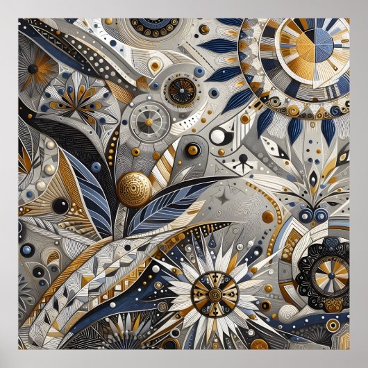 Zeitgenössisches Kunstposter Poster (Vorne)