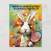 Zeitgenössisches, lebendiges Happy Oaster Feiertagspostkarte (Vorderseite)