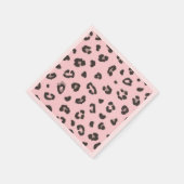 Zeitgenössisches Leopard-Printpapier Napkin Serviette (Ecke)