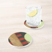 Zeitgenössisches Loft-Style-Lackieren Getränkeuntersetzer (Seite)