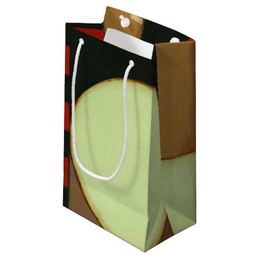 Zeitgenössisches Loft-Style-Lackieren Kleine Geschenktüte (Vorderseite Schrägansicht)