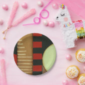 Zeitgenössisches Loft-Style-Lackieren Pappteller (Party)