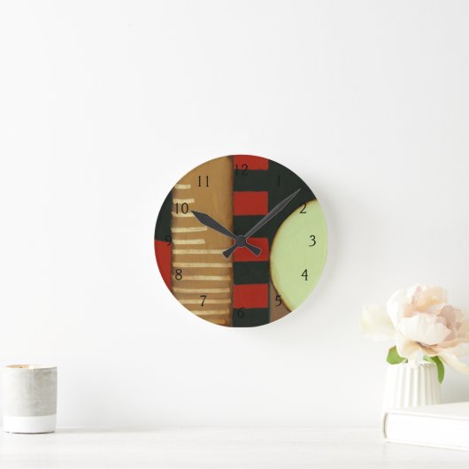 Zeitgenössisches Loft-Style-Lackieren Runde Wanduhr (Zuhause)