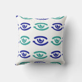 Zeitgenössisches minimalistisches, durchgängiges M Kissen (Rückseite)