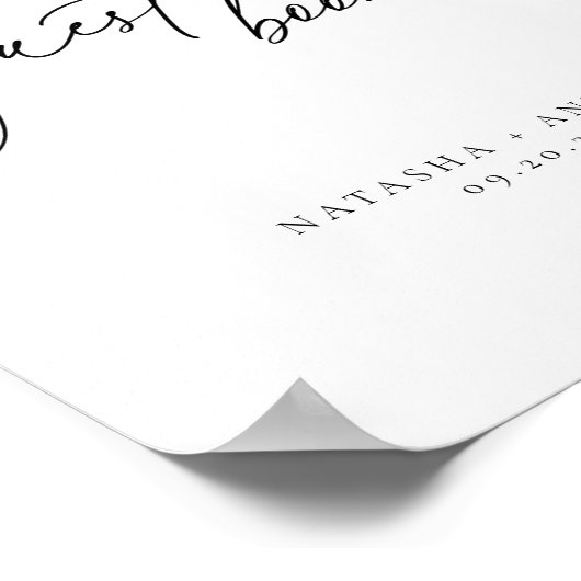 Zeitgenössisches Minimalistisches Gästebuch (Ecke)