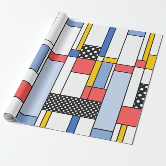 Zeitgenössisches Mondrian Art Packpapier (Ungerollt)