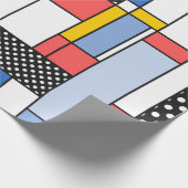 Zeitgenössisches Mondrian Art Packpapier (Ecke)