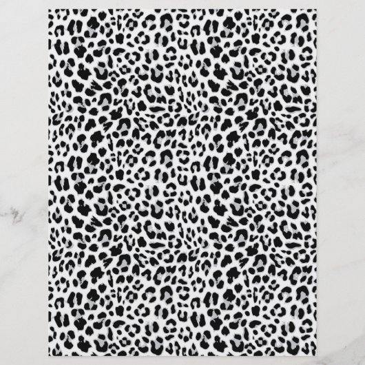 Zeitgenössisches Papier für Tiere, schwarz und gra (Rückseite)