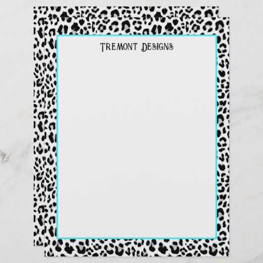 Zeitgenössisches Papier für Tiere, schwarz und gra (Vorne/Hinten)