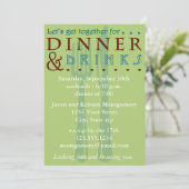 Zeitgenössisches Party Einladung (Stehend Vorderseite)