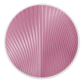 Zeitgenössisches Pearlized Seashell Soft Pink Keramikknauf (Vorderseite)