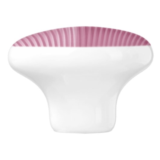 Zeitgenössisches Pearlized Seashell Soft Pink Keramikknauf (Seitenansicht)