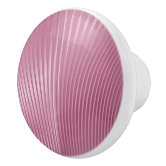 Zeitgenössisches Pearlized Seashell Soft Pink Keramikknauf (Rechts)