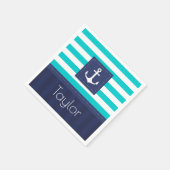 Zeitgenössisches Personalisiertes Design Serviette (Ecke)