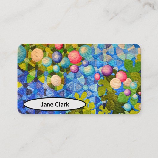 Zeitgenössisches Quiltieren Visitenkarte (Vorderseite)